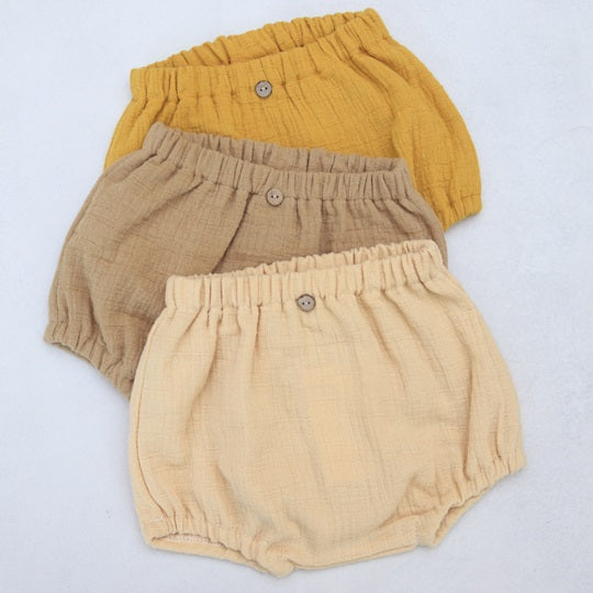 Bloomers aus Bambusmusselin, beige