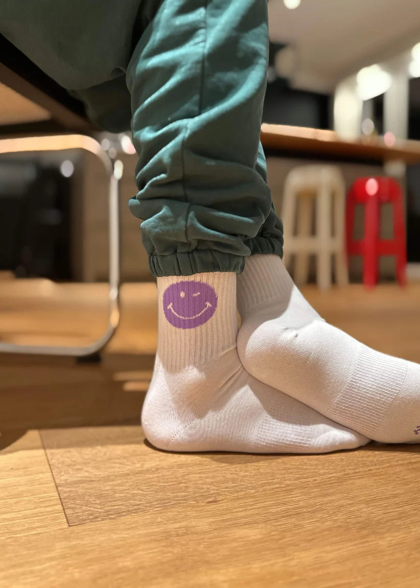 TENISSOCKEN - PURPLE SMILE