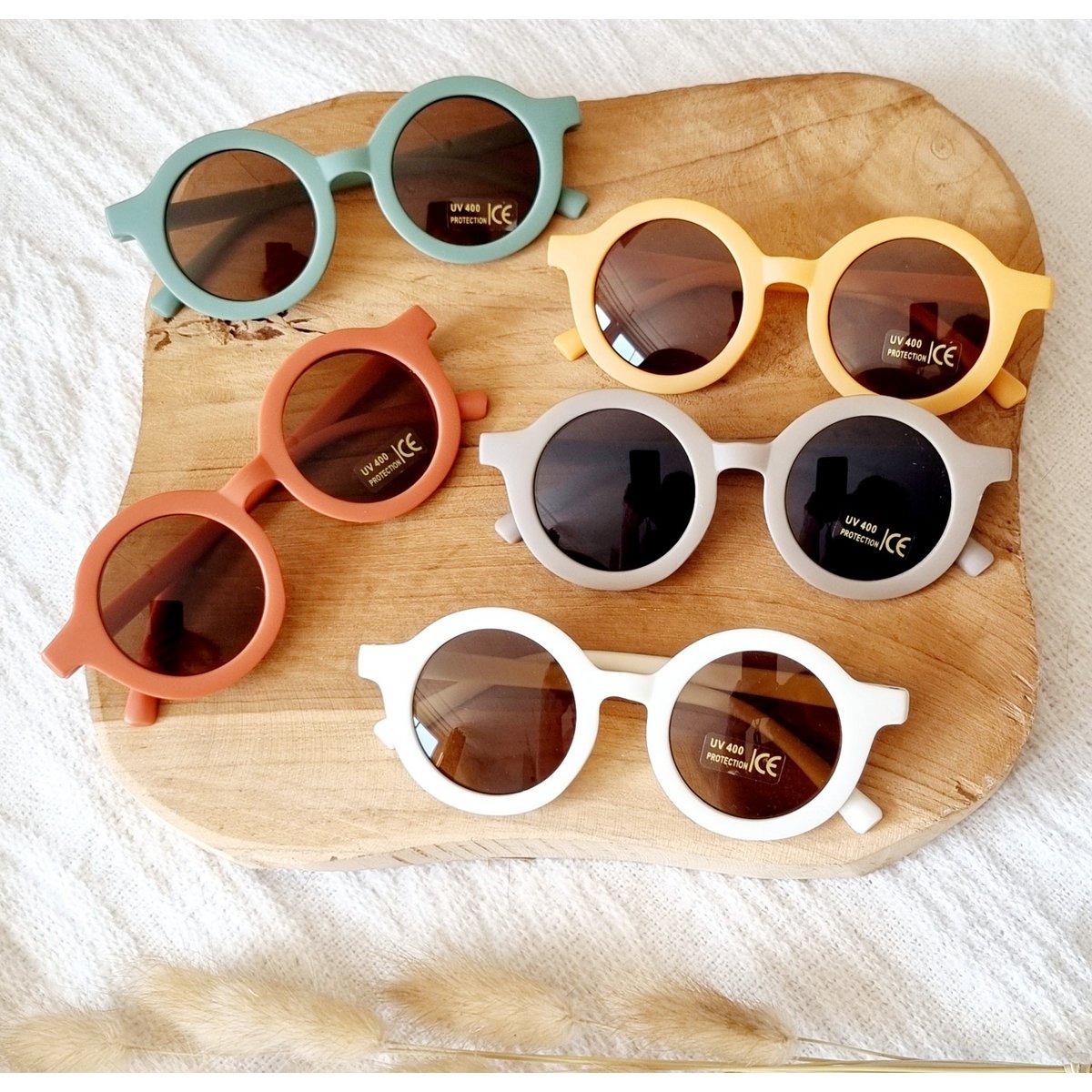 Baby- und Kindersonnenbrille UV400 rund - Rost
