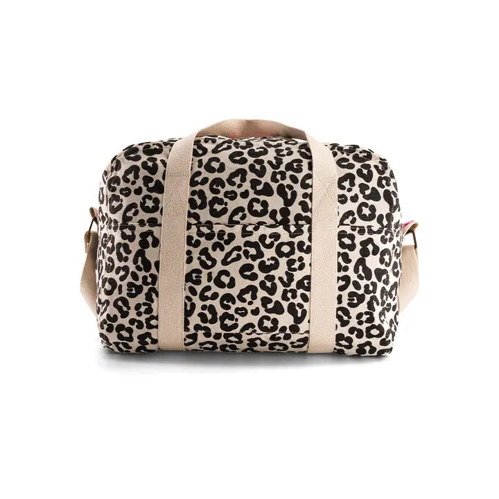 Kleine Wickeltasche mit Leopardenmuster